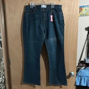 NWT Steve & Barry's Blue Flare Wide Leg Jeans